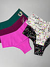 Безшовні трусики Victoria's Secret PINK No Show Cheekster Panty, Набір 5 шт, Яскраві кольори XS, фото 2