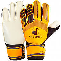 Воротарські рукавички із захисними вставками "FDSPORT" FB-579-OR, Жовтогарячий, Розмір (EU) — 8