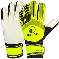 Воротарські рукавички із захисними вставками "FDSPORT" FB-579-LG, Салатовий, Розмір (EU) — 8
