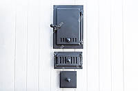 Дверцы чугунные топочные с шибером Аскет 46х31см + поддувальные 18х29см + прочистные 17х17см - комплект