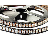 Світлодіодна стрічка адресна AVT 5V smd5050 WS2812B 144LED/м IP120, фото 4