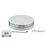 Світлодіодний світильник 24 Вт накладний круглий 5000К IP40 Silver, фото 4