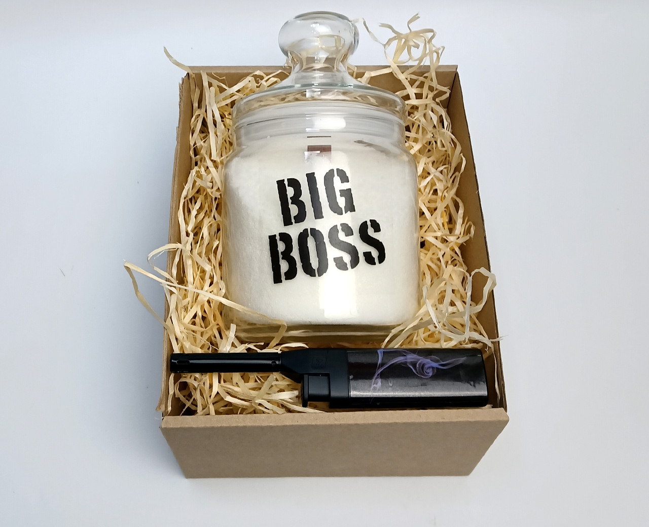 Подарунок начальнику "Big Boss" - елегантна насипна свічка Big Boss: стильний подарунок для вишуканого керівника, фото 1