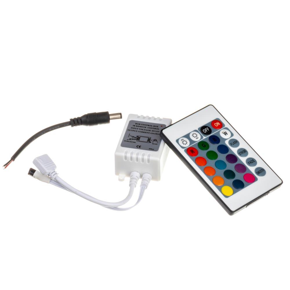 LED-контролер світлодіодний RGB 12 А-144 Вт (IR 24 кнопки)
