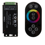 LED-контролер світлодіодний чорний RGB 18 А-216 Вт, (8 кнопок), фото 4