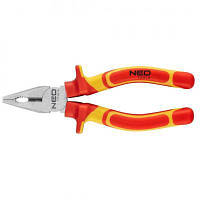 Плоскогубцы Neo Tools комбіновані 160 мм, 1000 В, CrV, поліровані (01-220) - Топ Продаж!