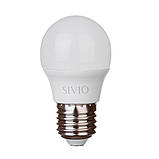 LED-лампа Е27 G45 8W нейтральна біла 4100К SIVIO, фото 3