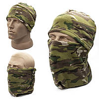 Комплект балаклава+шапка+баф флисовый Caiman мультикам