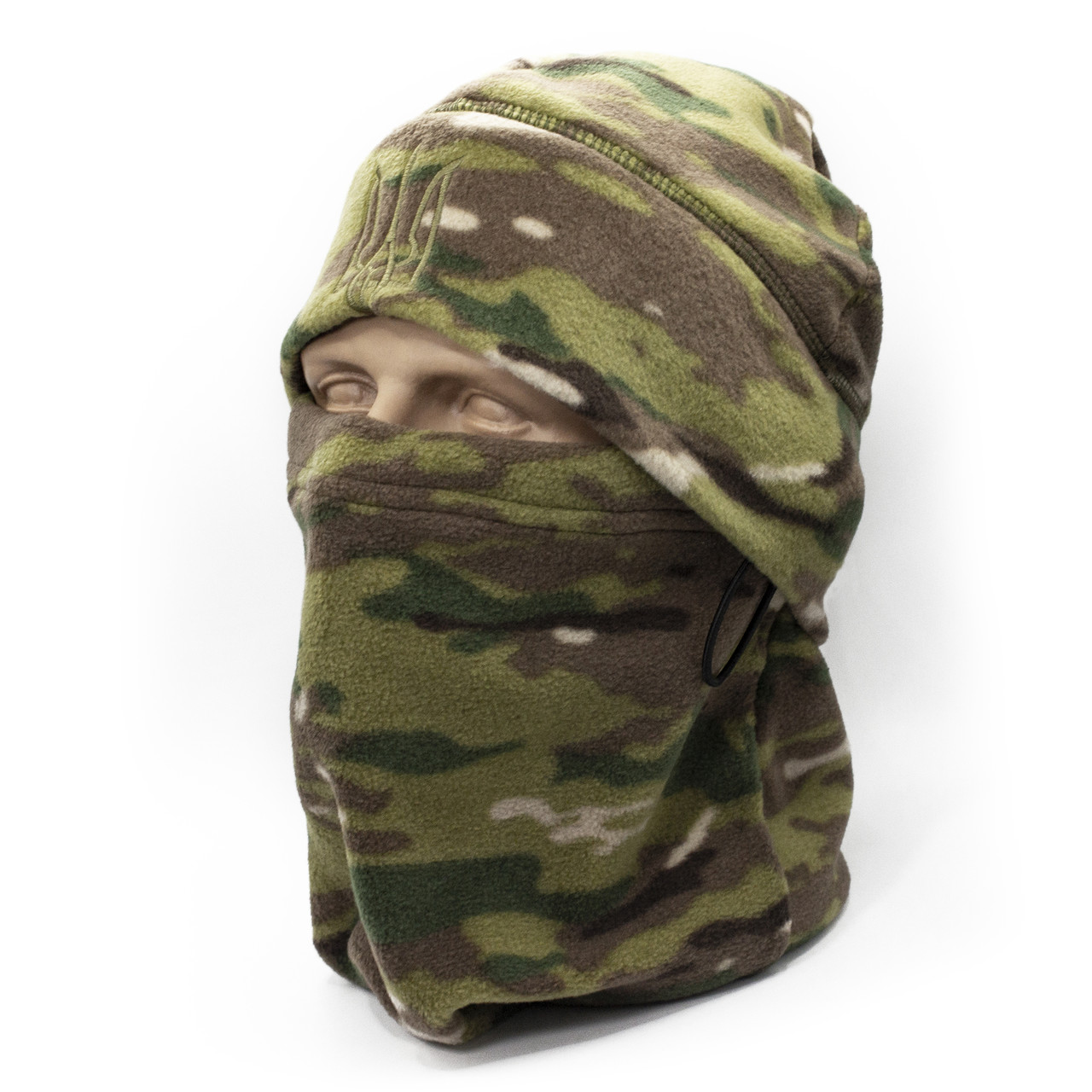 Комплект шапка + баф флісовий Caiman мультикам