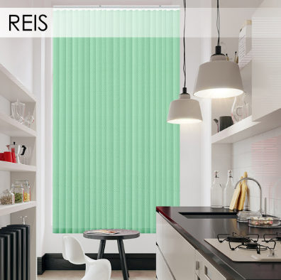 Вертикальні жалюзі для вікон 89 мм, тканина Reis., фото 1