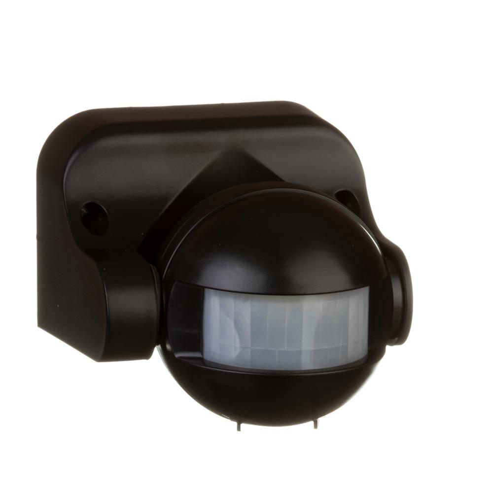 Датчик руху для освітлення настінний накладний чорний 180° макс. 1200 Вт, фото 1