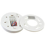 Датчик руху для освітлення стельовий накладний білий IR 360° макс.1200 Вт, фото 4