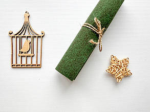 Войлок для рукоділля і творчості 2 мм Корея темно-зелений меланж C-104, 110Х100 см