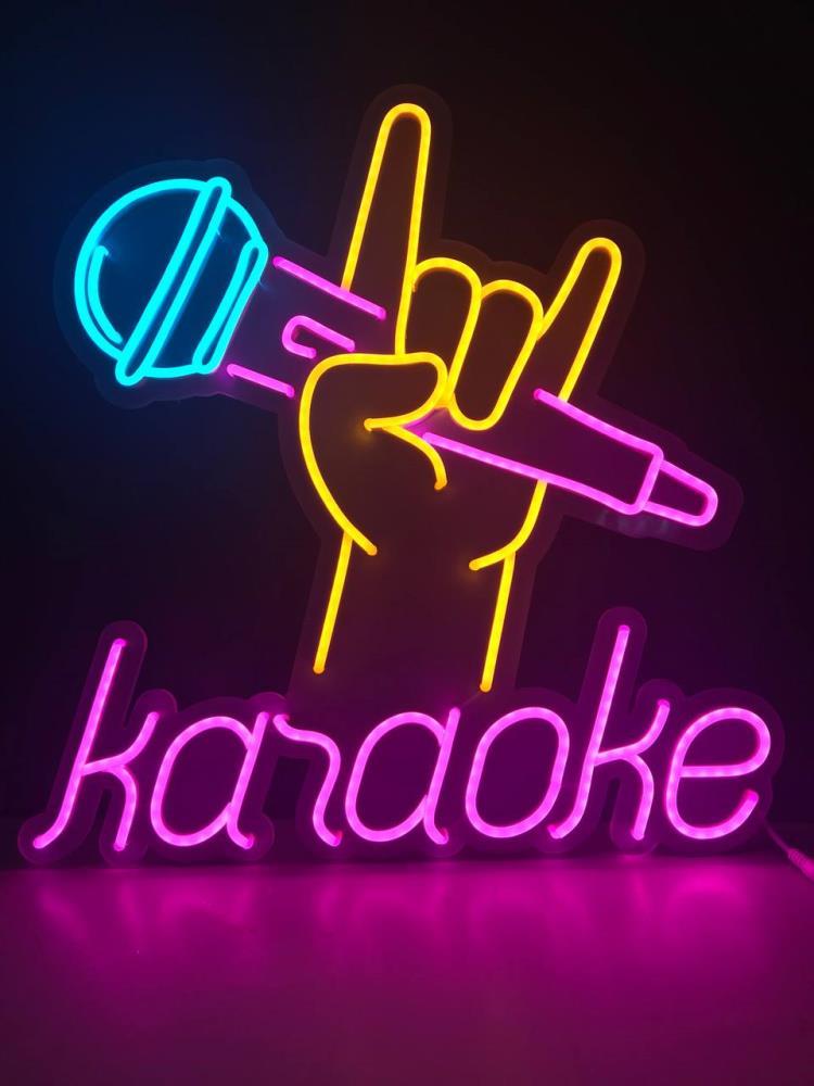 Неонова вивіска для караоке бара (470х500), фото 1