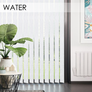 Вертикальні жалюзі для вікон 89 мм, тканина Water., фото 1