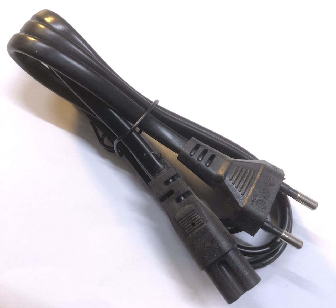 Сетевой шнур для радиоприемника 2х0,95mm/ 1,5m ART 1262 чёрный, толстый ...