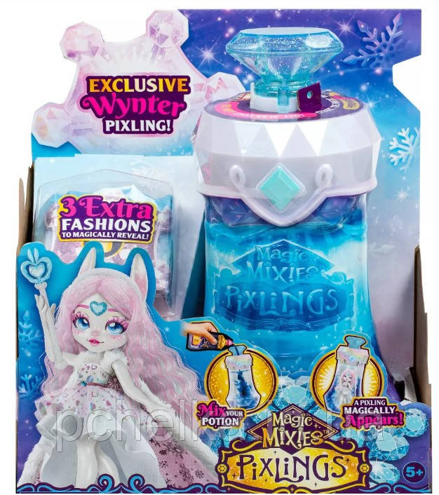Ексклюзивна лялька Меджік Мікс Пікслінг, Magic Mixies Pixlings Wynter The Bunny Exclusive Limited Edition