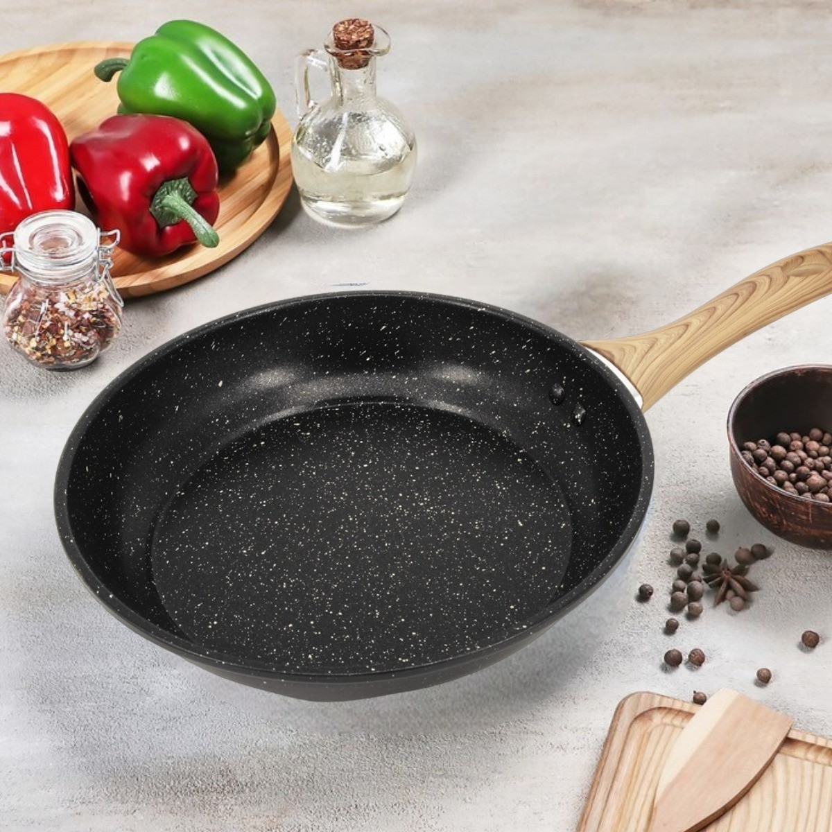 Сковорода A-PLUS 22 см (WF-150) Мармурове покриття