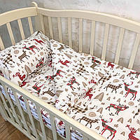 Комплект постельного белья в кроватку Олененок ранфорс Бетис 27687071 Детский комплект