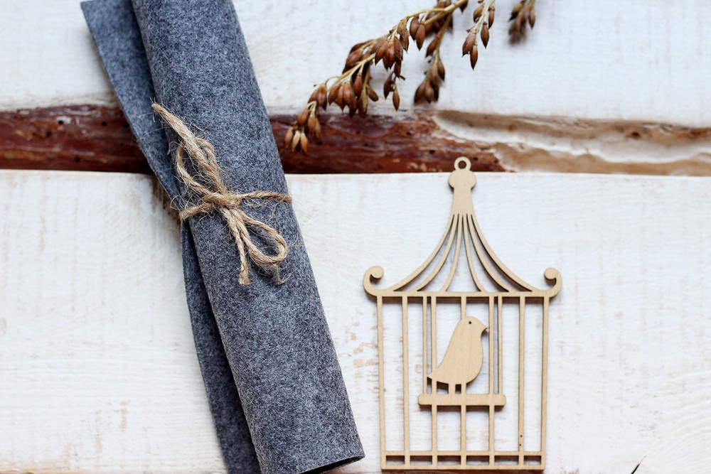 Войлок для рукоділля і творчості 2 мм Корея темно-сірий меланж C-93, 110Х100 см, фото 1