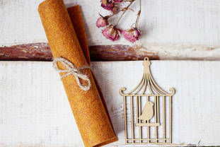 Войлок для рукоділля і творчості 2 мм Корея гірчичний меланж C-105, 110Х100 см