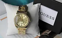 Жіночі наручні годинники Guess gold