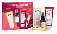 Подарочный набор Q+A Festive Favourites Skincare Gift Set Объем: 75 мл + 30 мл + 15 мл + 75 мл