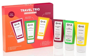 Подарунковий набір для тіла Q+A Travel Trio Bodycare Gift Set  50 мл + 50 мл + 50 мл