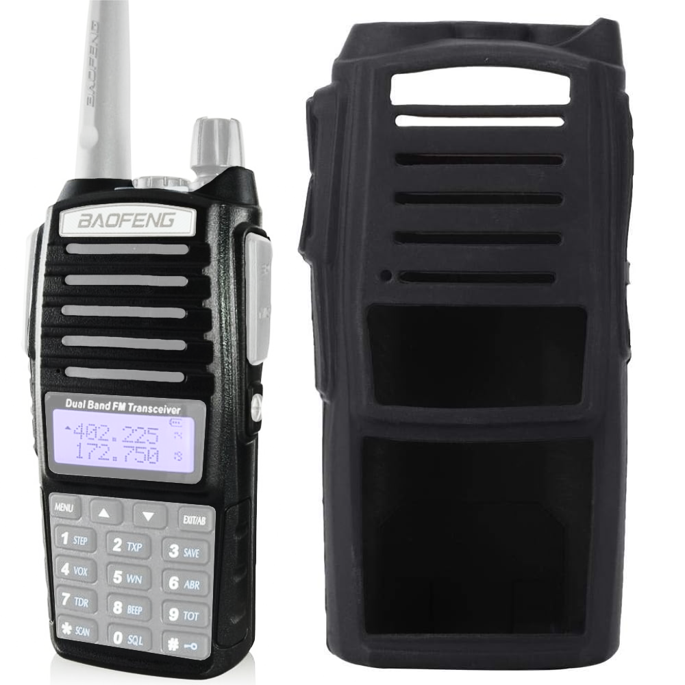 Захисний чохол для рації Baofeng UV 82, 11,5х6х3 см / Силіконовий футляр для радіостанції