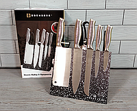Набор кухонных ножей на магнитной подставке Edenberg EB-3614 9 предметов / Ножи на кухню