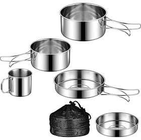 Набір посуду для пікніка та туризму OUTDOOR CAMP 5 предметів (R30942)/Посуд для подорожей