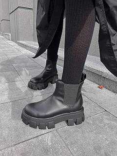 【lemon】Prada Leather Boots Prada Zipped Leather Boots | Blue | FARFETCH