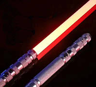 Світловий меч другого покоління 77см, 16 режимів свічення + звук та датчик руху (хром)