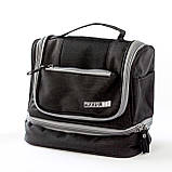 Дорожній органайзер для засобів гігієни сірий, фото 2