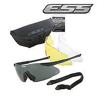 Оригинальные тактические очки ESS ICE 3-линзы KIT (Черные) ОРИГИНАЛ! - с поляризацией (США)