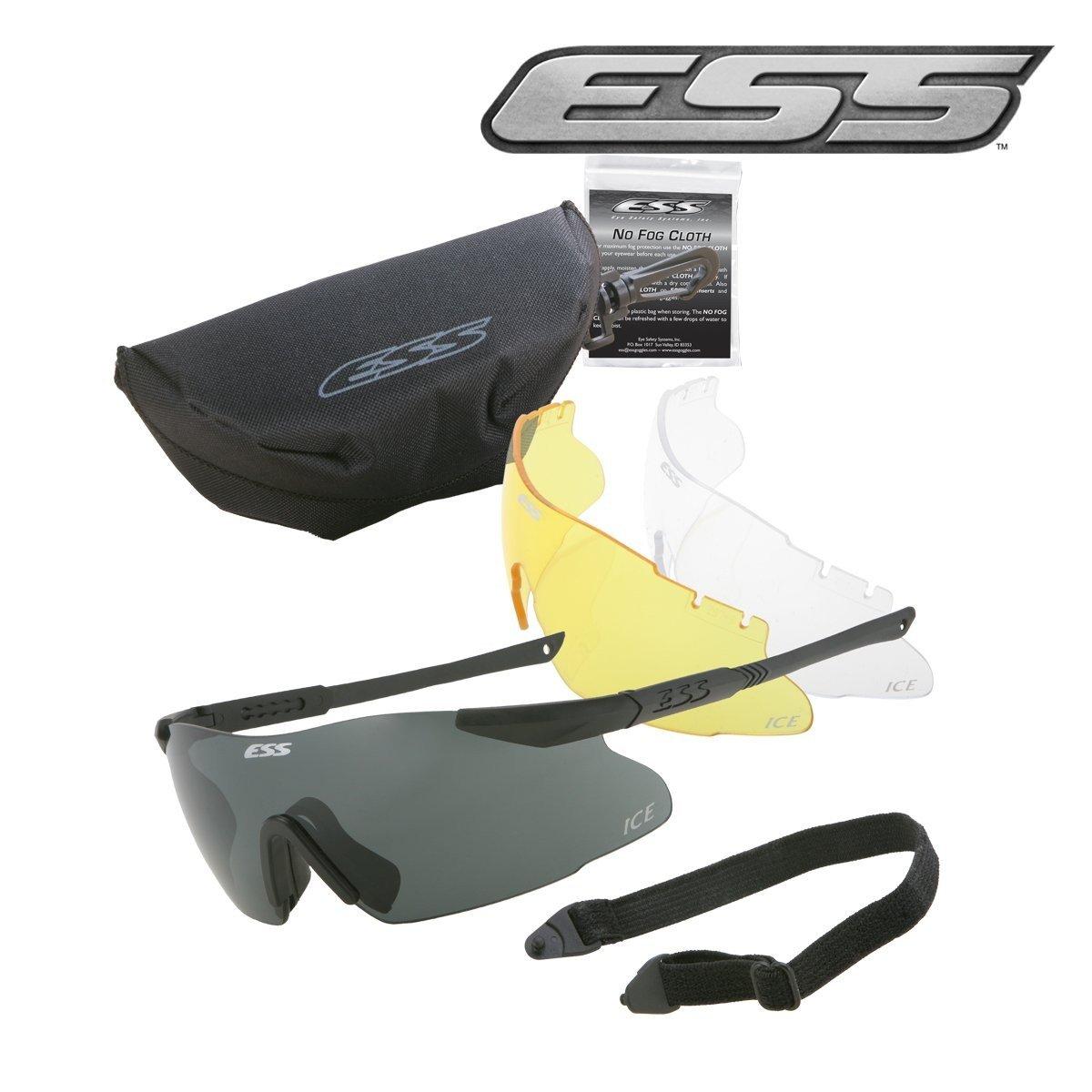 Оригінальні тактичні окуляри ESS ICE 3-лінзи KIT (Чорні) ОРИГІНАЛ! - з поляризацією (США)