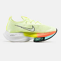 Женские кроссовки Nike Air Zoom Alphafly Next% Green Volt Orange CZ1514-700