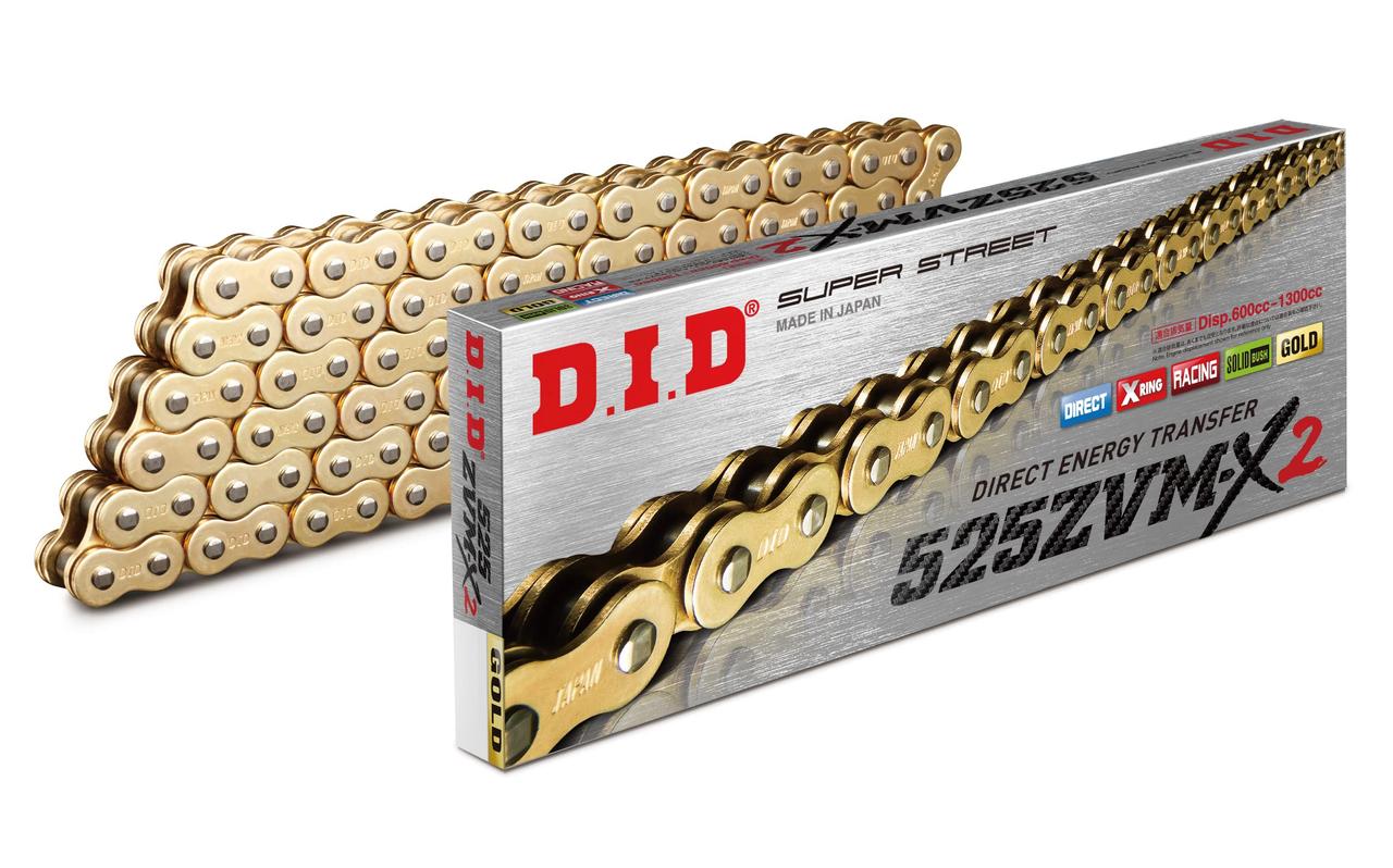 Привідний ланцюг 525ZVM-X Gold DID 525ZVM-X2 G&G-118ZB