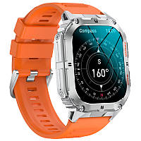 Смарт-часы Smart Respect X Silver мужские, квадратные, пульсометр, стальной корпус, AMOLED, Device Clock
