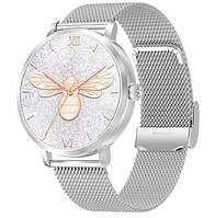 Женские умные часы Uwatch DTS Silver. Смарт часы для женщин