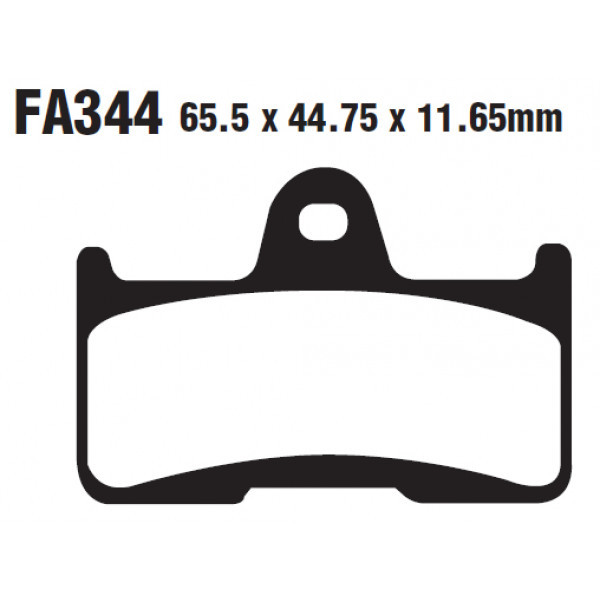 Гальмівні колодки EBC FA344TT