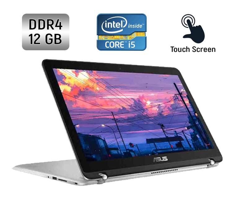 Ноутбук Б-клас Asus Q504U/ 15.6" 1920x1080 Touch/ i5-6200U/ 12GB RAM/ 128GB SSD+1000GB HDD/ HD 520