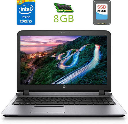 Ноутбук Б-клас HP ProBook 450 G2/ 15.6" (1366x768)/ Core i5-5200U/ 8 GB RAM/ 256 GB SSD/ HD 5500, фото 1