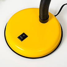 Настільна лампа на гнучкій ніжці та вимикачем на корпусі під лампу Е27 Sirius TY-2203B (жовта), фото 3