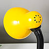 Настільна лампа на гнучкій ніжці та вимикачем на корпусі під лампу Е27 Sirius TY-2203B (жовта), фото 3