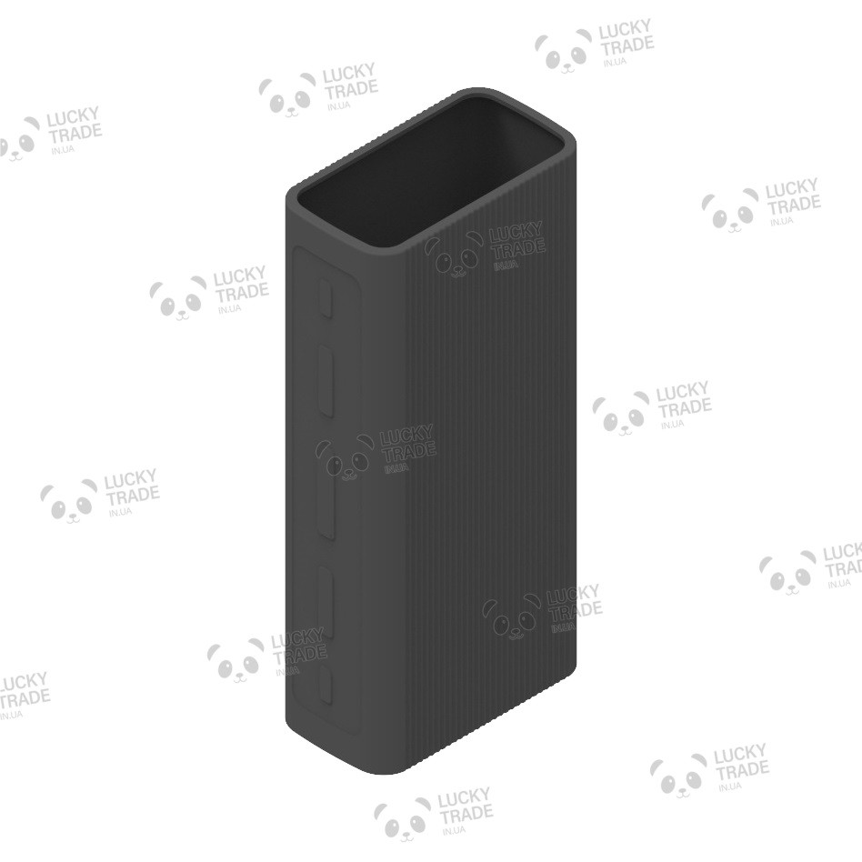 Силіконовий чохол Xiaomi Power Bank 3 30000 mAh PB3018ZM 24W рифлений Чорний 2625P