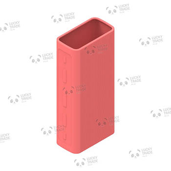Силіконовий чохол Xiaomi Power Bank 3 30000 mAh PB3018ZM 24W рифлений Рожевий 2625P