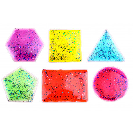 Сенсорний набір "Глітерні фігури" (6 шт) Sensory toys