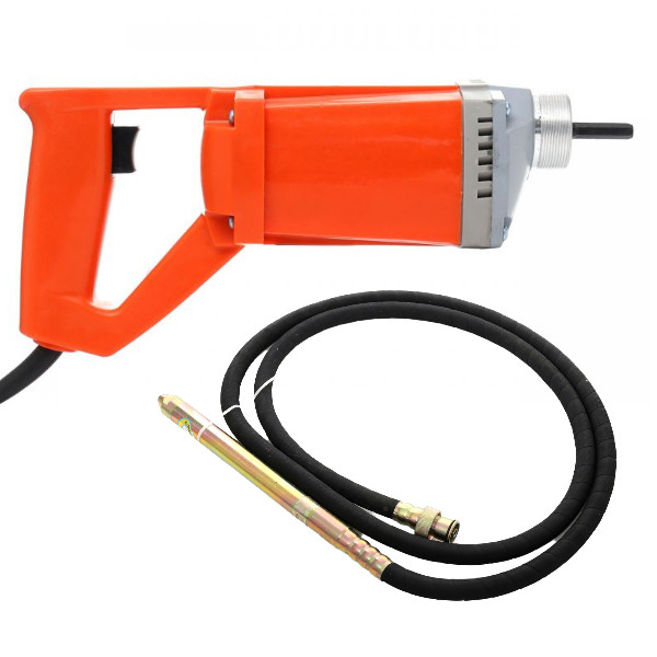 Вібратор для бетону 1400 Вт + гнучкий вал із вібробулавою 2 м Kraft Dele KD10842, фото 1