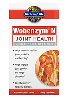 Wobenzym N, Вобензим, средство для здоровья суставов, 400 таблеток, покрытых кишечнорастворимой оболочкой